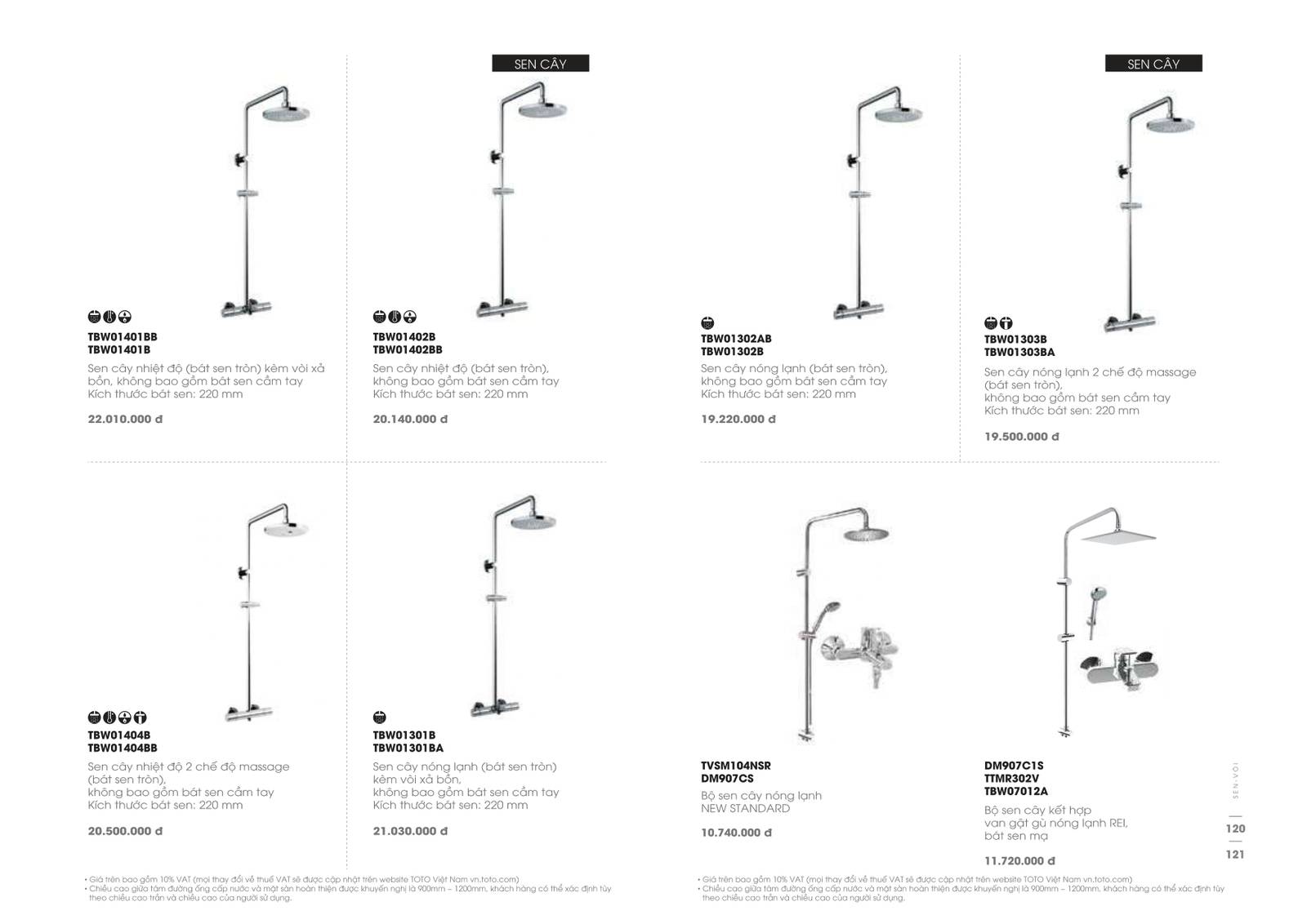 Thiết bị vệ sinh TOTO Catalogue và Bảng giá mới nhất 2024 /Page 55